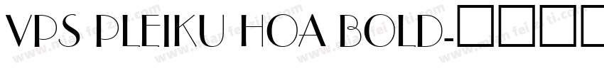 VPS Pleiku Hoa Bold字体转换